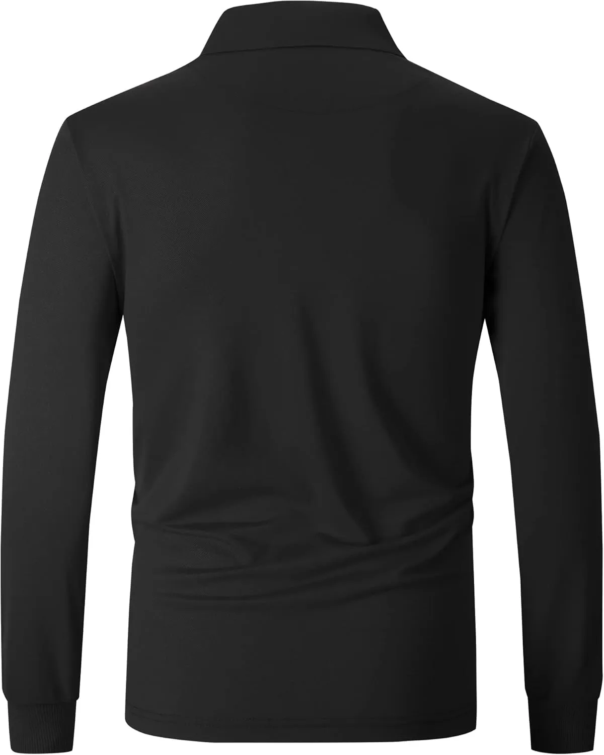 SWISSWELL Long Sleeve Polo Shirts for Men collared Performance Golf Shirts Casual Workwear Office