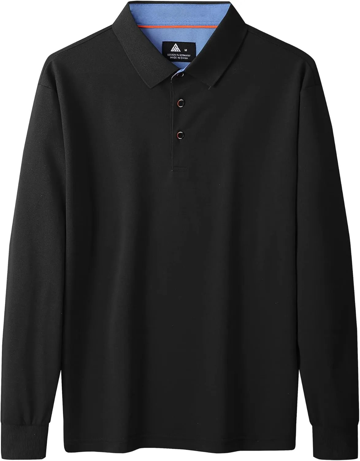 SWISSWELL Long Sleeve Polo Shirts for Men collared Performance Golf Shirts Casual Workwear Office