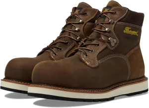 Thorogood Iron River 6 Leather Waterproof Work Shoes for Men with Composite Toe Oil and Slip-Resistant Outsole