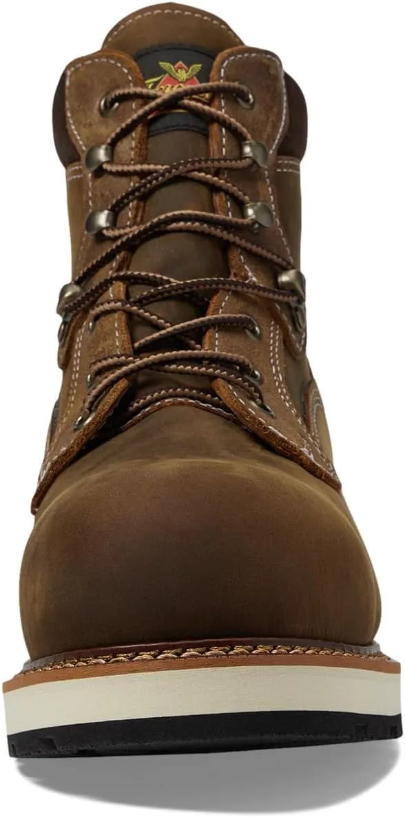 Thorogood Iron River 6 Leather Waterproof Work Shoes for Men with Composite Toe Oil and Slip-Resistant Outsole