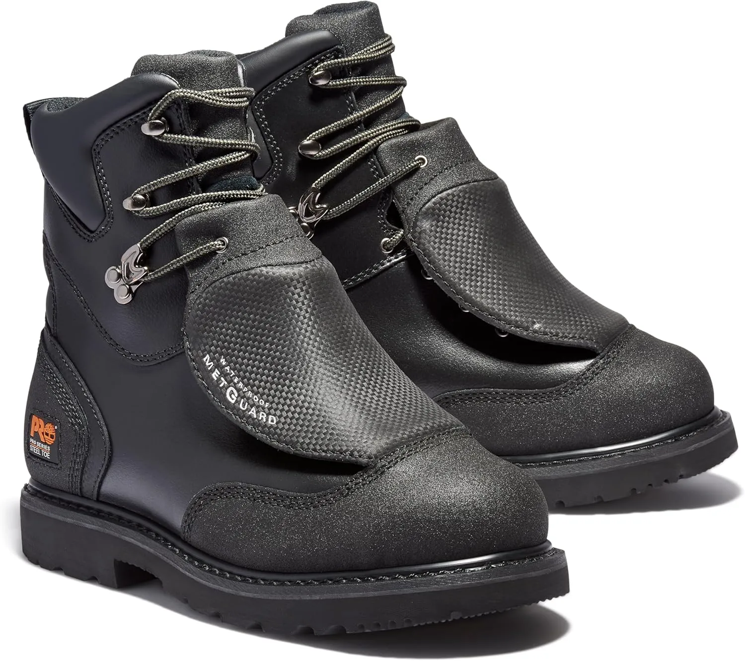 Timberland PRO Men's External Met Guard 8 Inch Steel Safety Toe Waterproof Industrial Work Boot