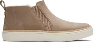 TOMS Womens Bryce Suede Faux Fur Lined Ankle Boots Taupe 9.5 Medium (B,M)