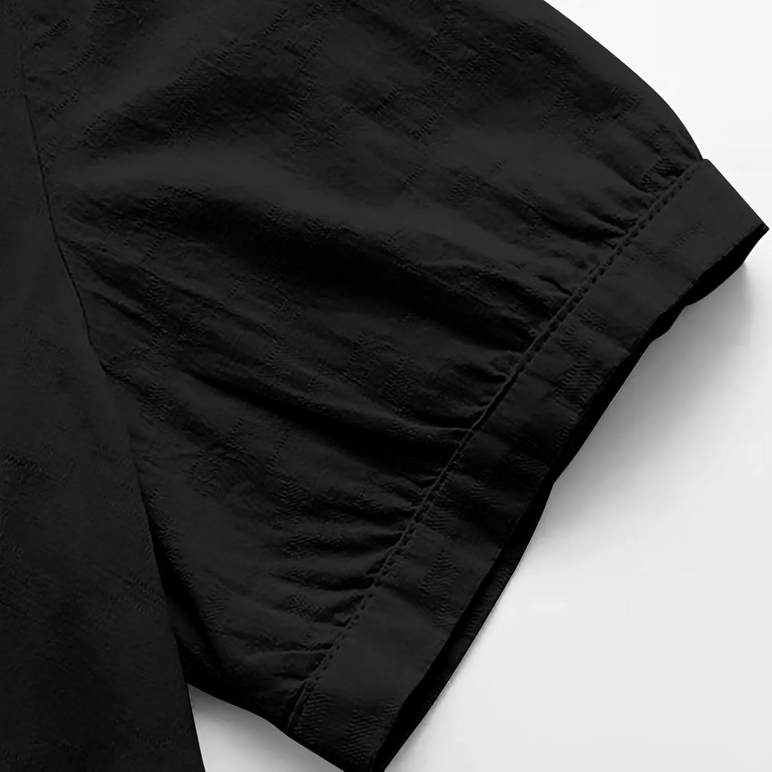 Trendy T Shirts for Women Loose Fit Solid Color Lapel Collar Short Sleeve Linen Blouse Summer Lightweight Workout Top