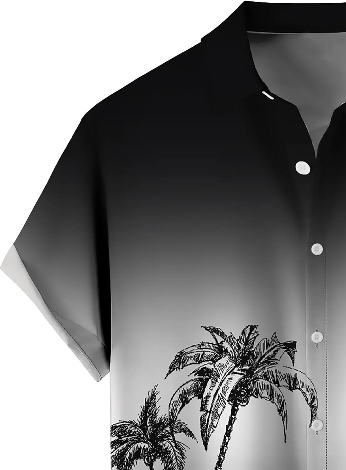 Tropical Shirts Button Down Holiday Casual Hawaiian Short Sleeve Men Loose Beach Shirts