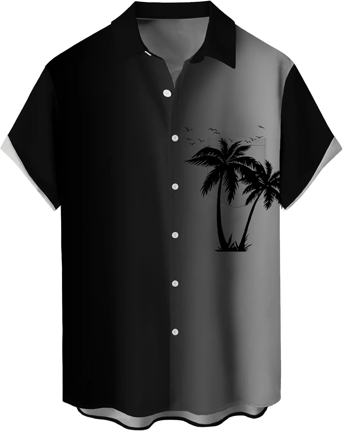 Tropical Shirts Button Down Holiday Casual Hawaiian Short Sleeve Men Loose Beach Shirts