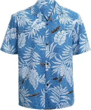 Tropical Storm Hawaiian Shirts for Men Short Sleeve Regular Fit Mens Floral Shirts