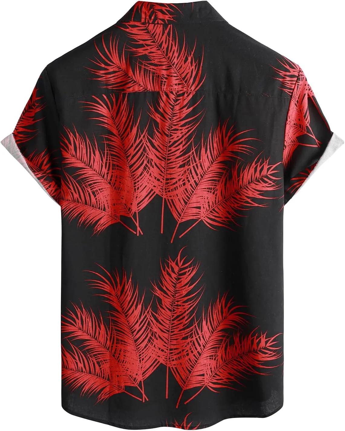 VATPAVE Mens Hawaiian Floral Shirts Cotton Linen Casual Button Down Short Sleeve Beach Shirts