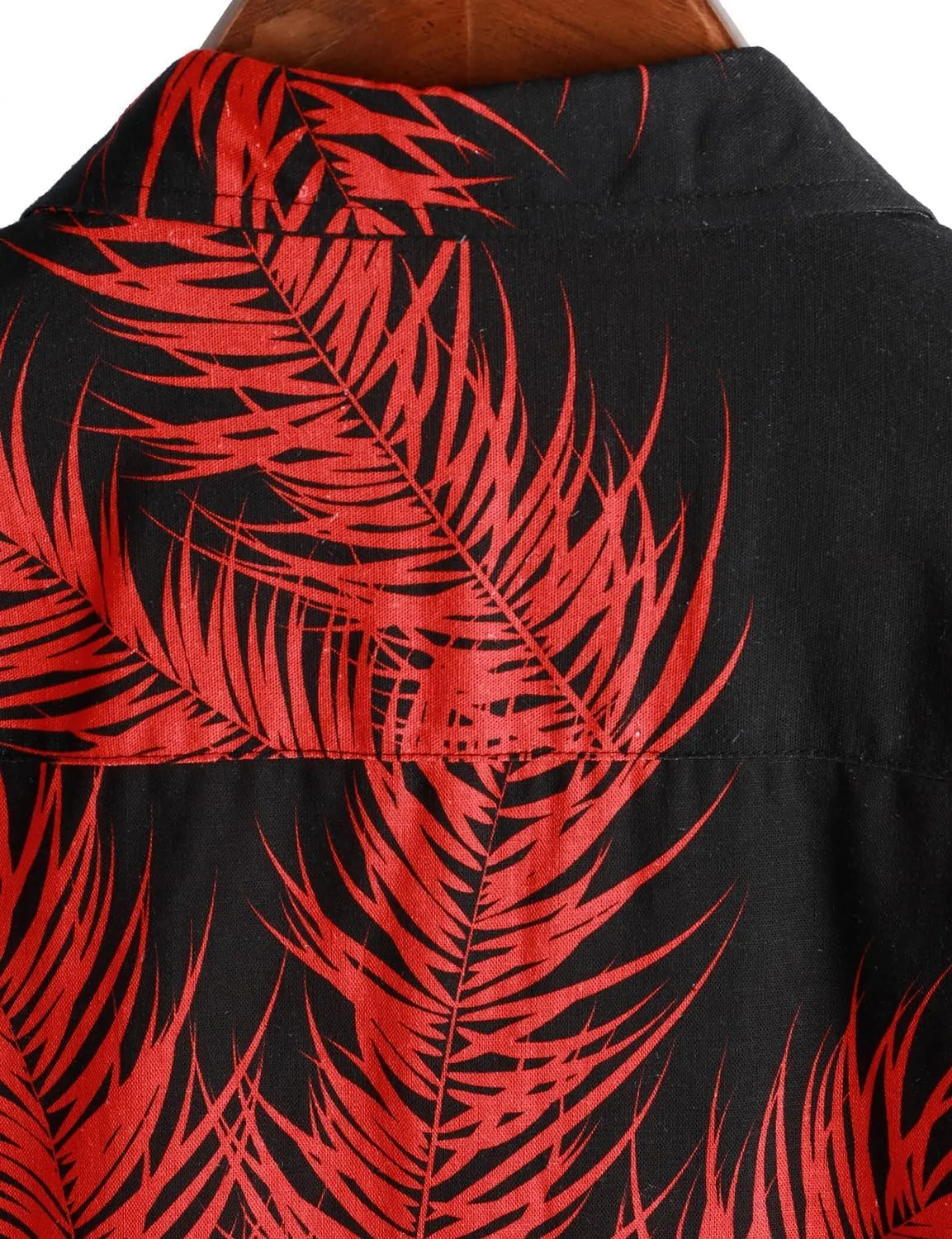 VATPAVE Mens Hawaiian Floral Shirts Cotton Linen Casual Button Down Short Sleeve Beach Shirts