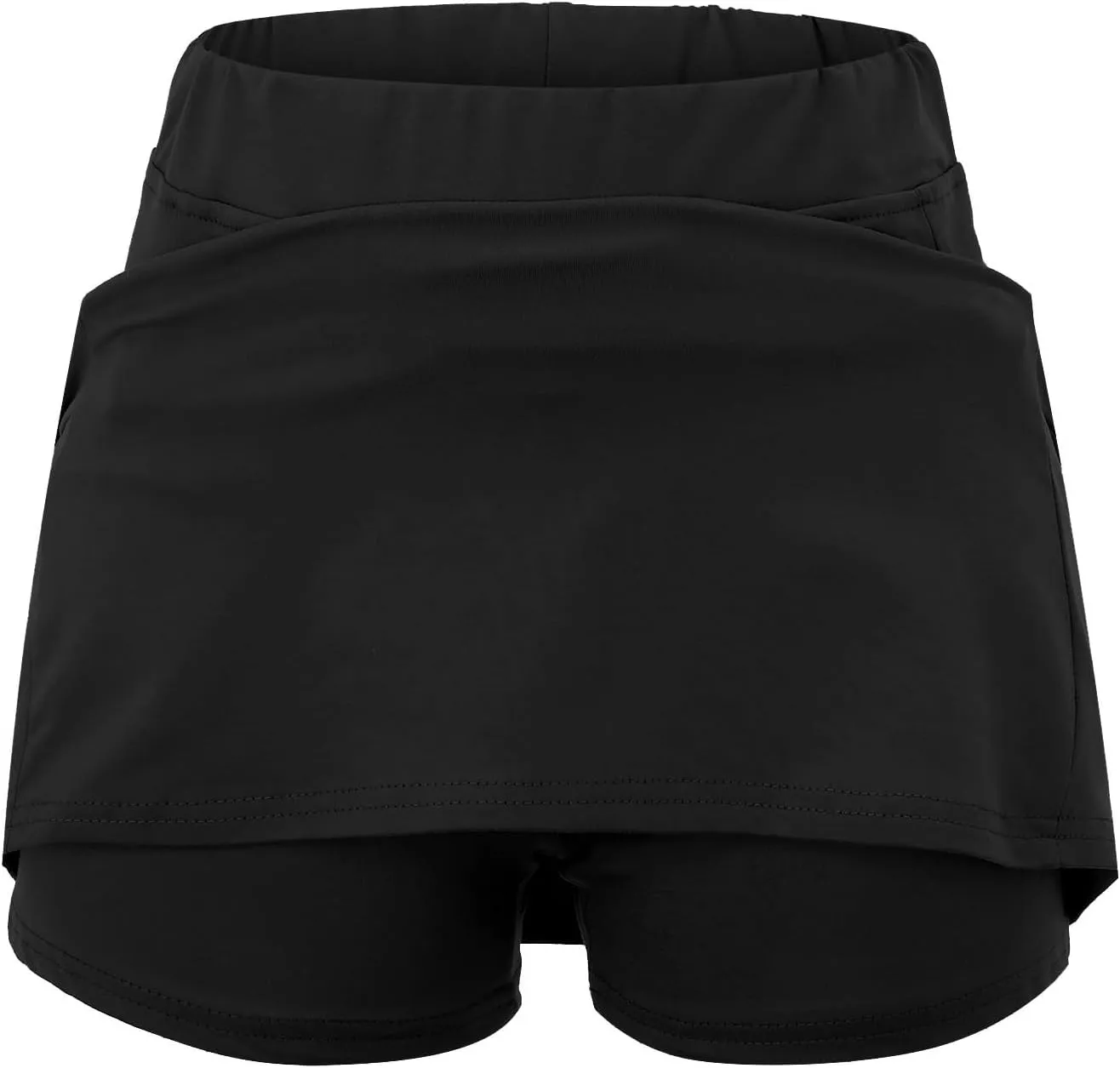 Versatile Skorts for Woman,Plus Size Skort for Curvy Women,Ladies Culottes,Womens Skorts with Pockets Tummy Control
