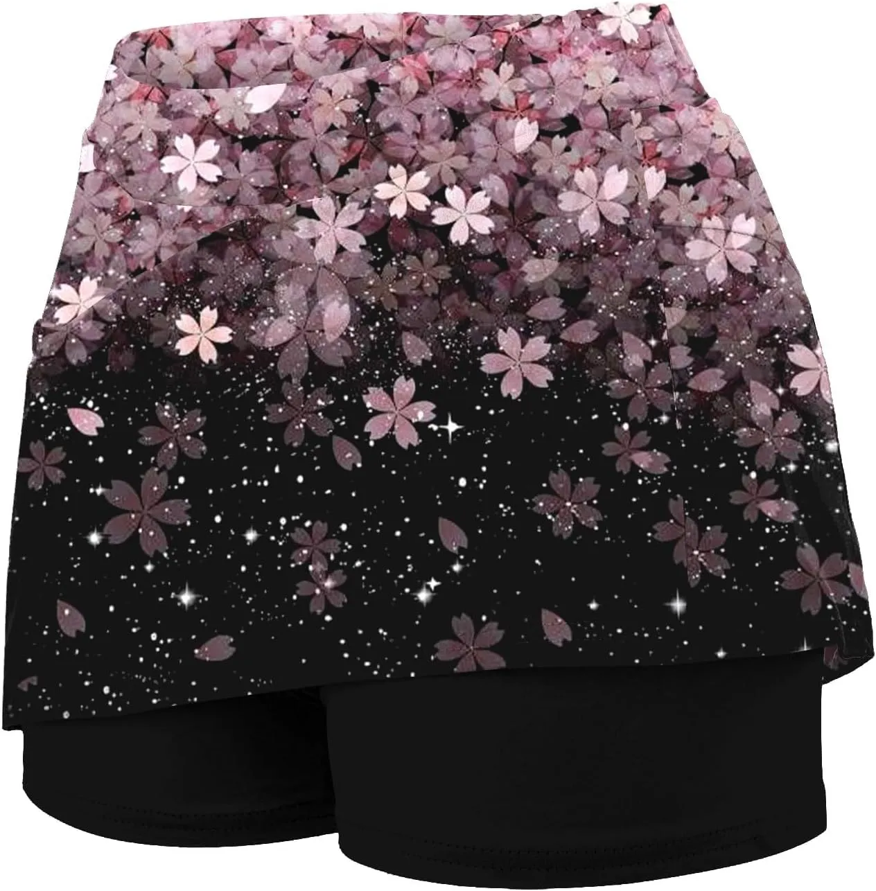 Versatile Skorts for Woman,Plus Size Skort for Curvy Women,Ladies Culottes,Womens Skorts with Pockets Tummy Control
