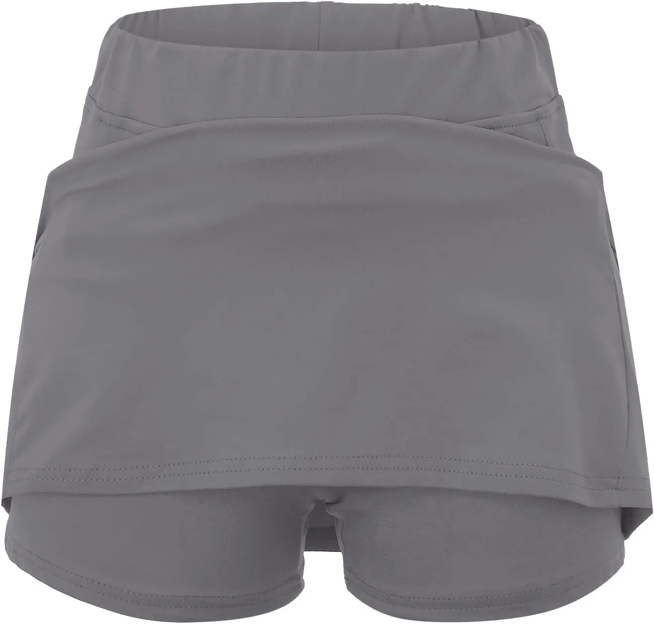 Versatile Skorts for Woman,Plus Size Skort for Curvy Women,Ladies Culottes,Womens Skorts with Pockets Tummy Control
