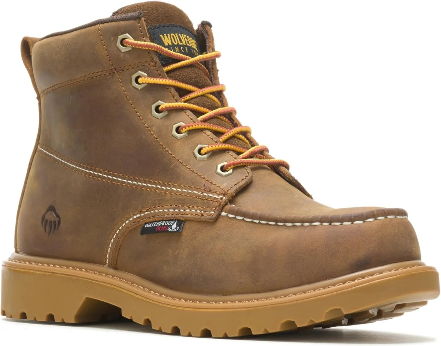 Wolverine Men's Floorhand Moc Toe 6" Waterproof Boot Construction