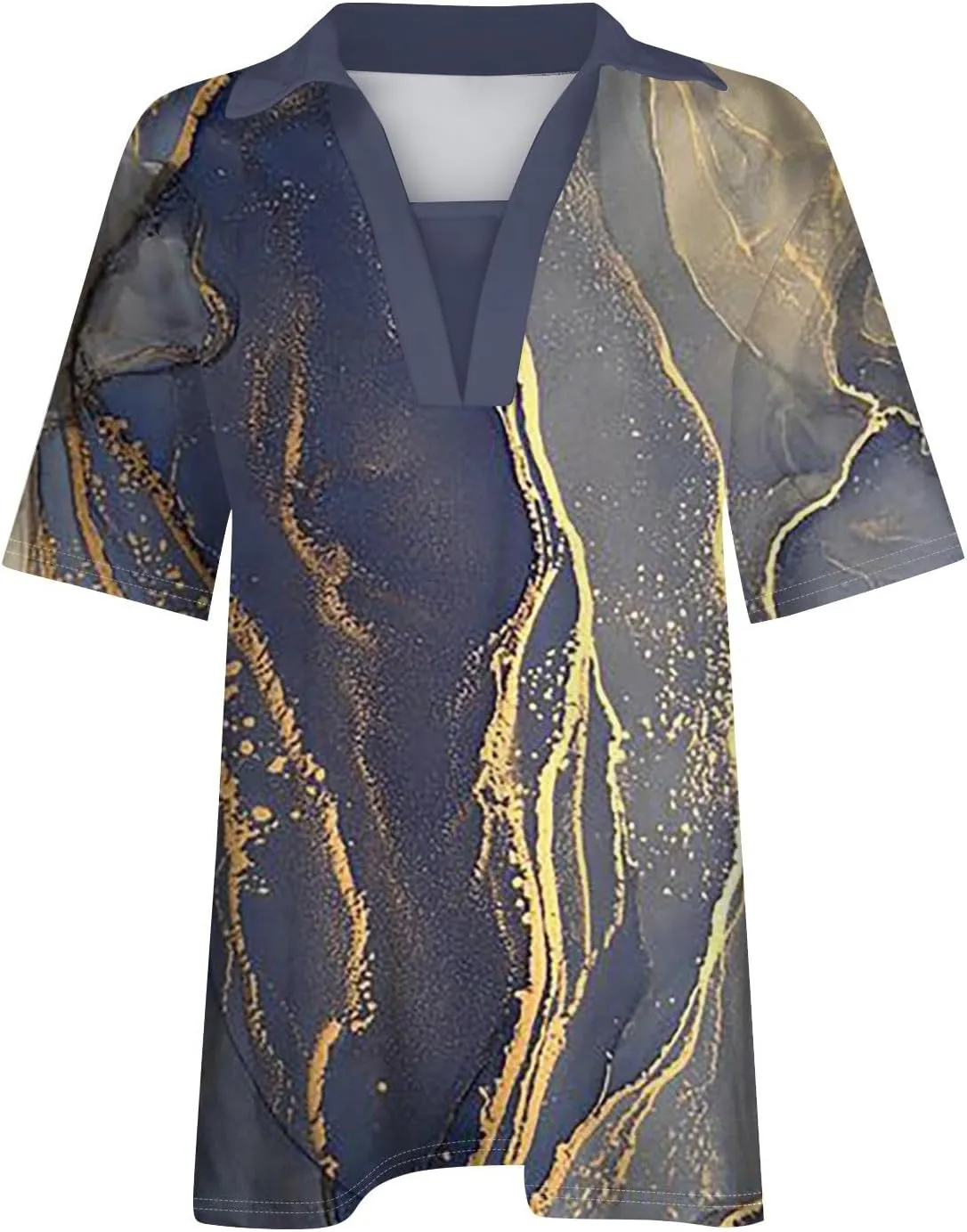 Women 2024 Short Sleeve Summer Tops Floral Boho Trendy Blouses Dressy Causal Tunic Tshirts Cute Vacation Clothes
