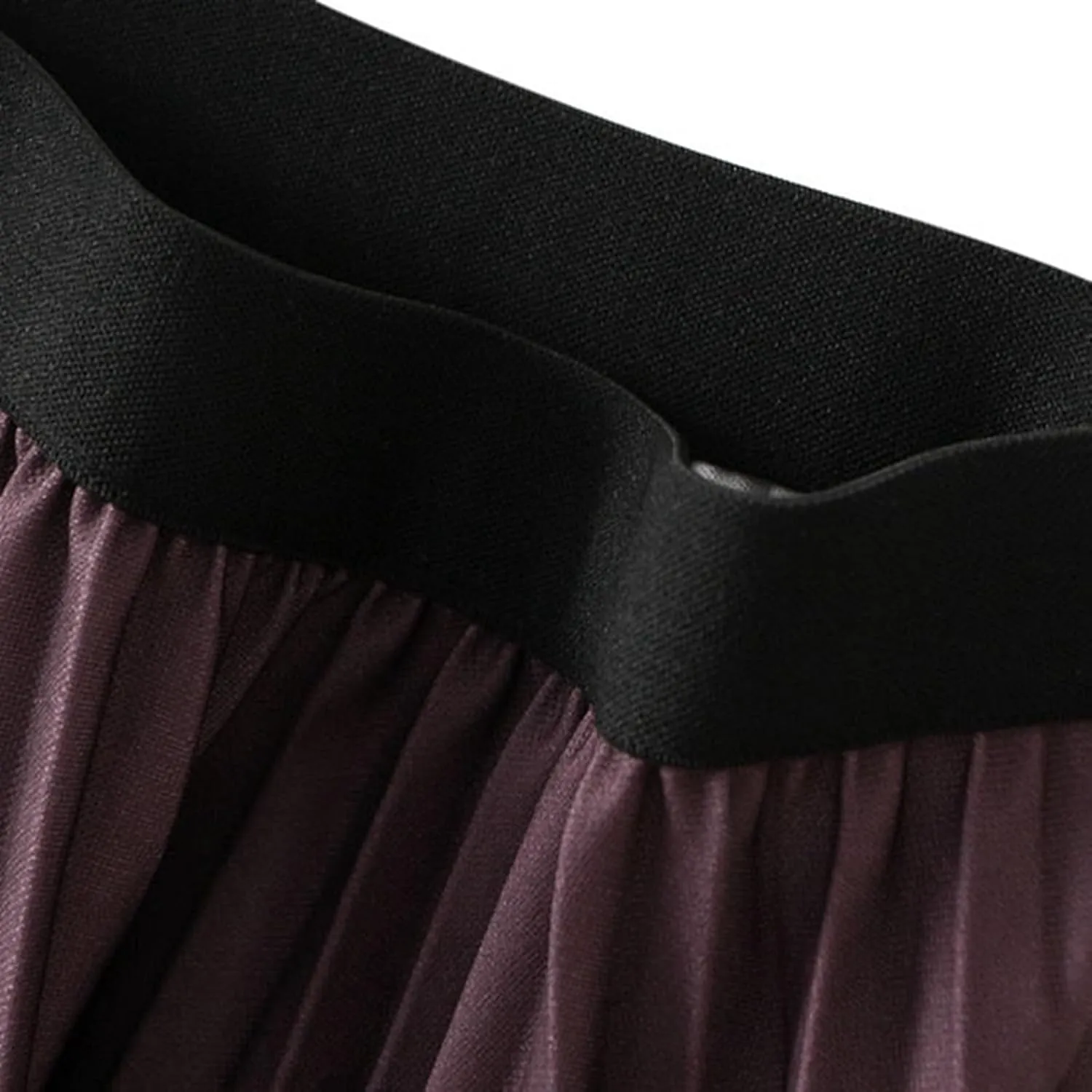 Women Trendy High Waisted Slim Gradient Pleated A-Line Midi Skirt, Stylish Polka Dot Print for Fashion-Forward Look