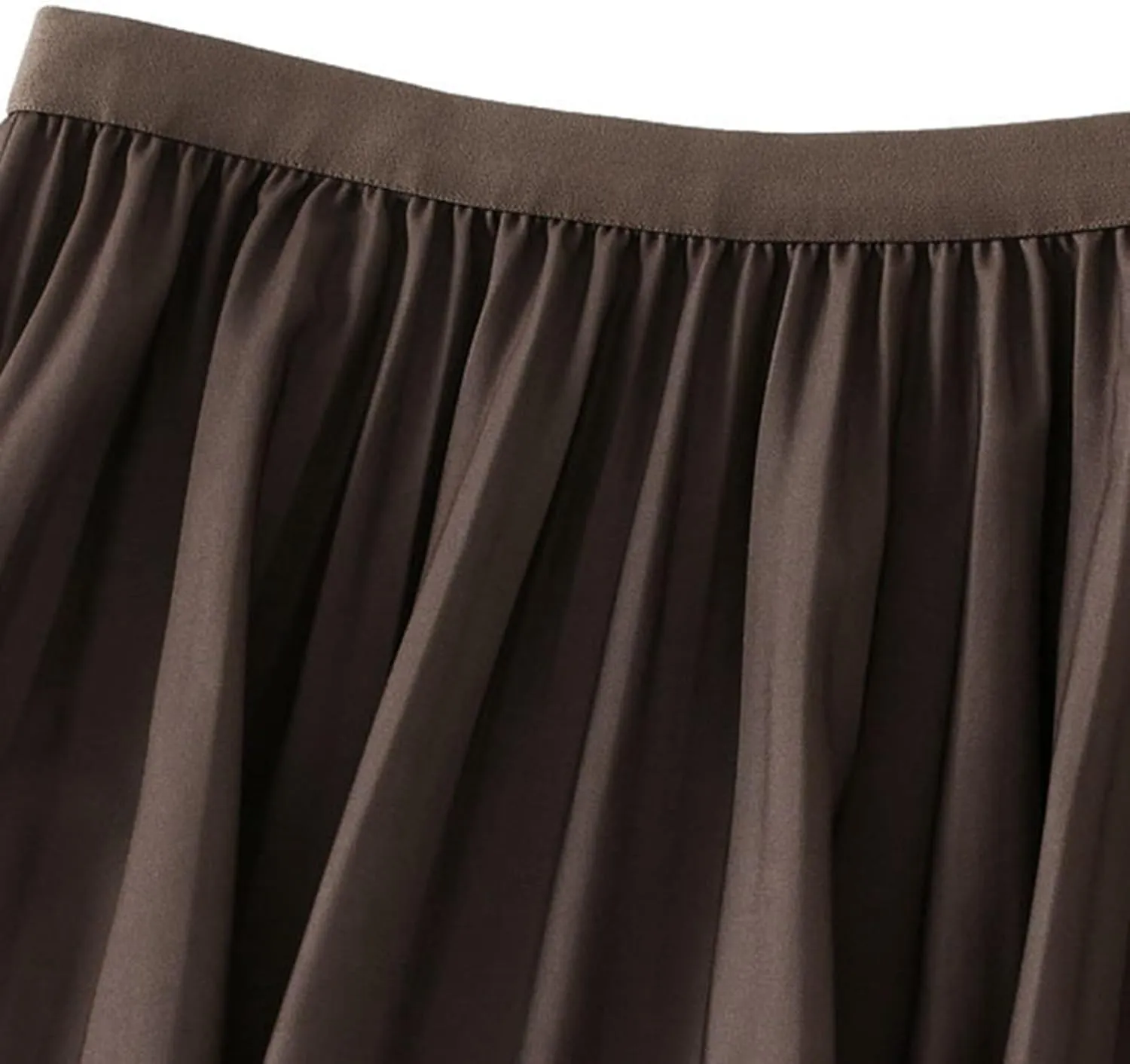 Women Trendy High Waisted Slim Gradient Pleated A-Line Midi Skirt, Stylish Polka Dot Print for Fashion-Forward Look