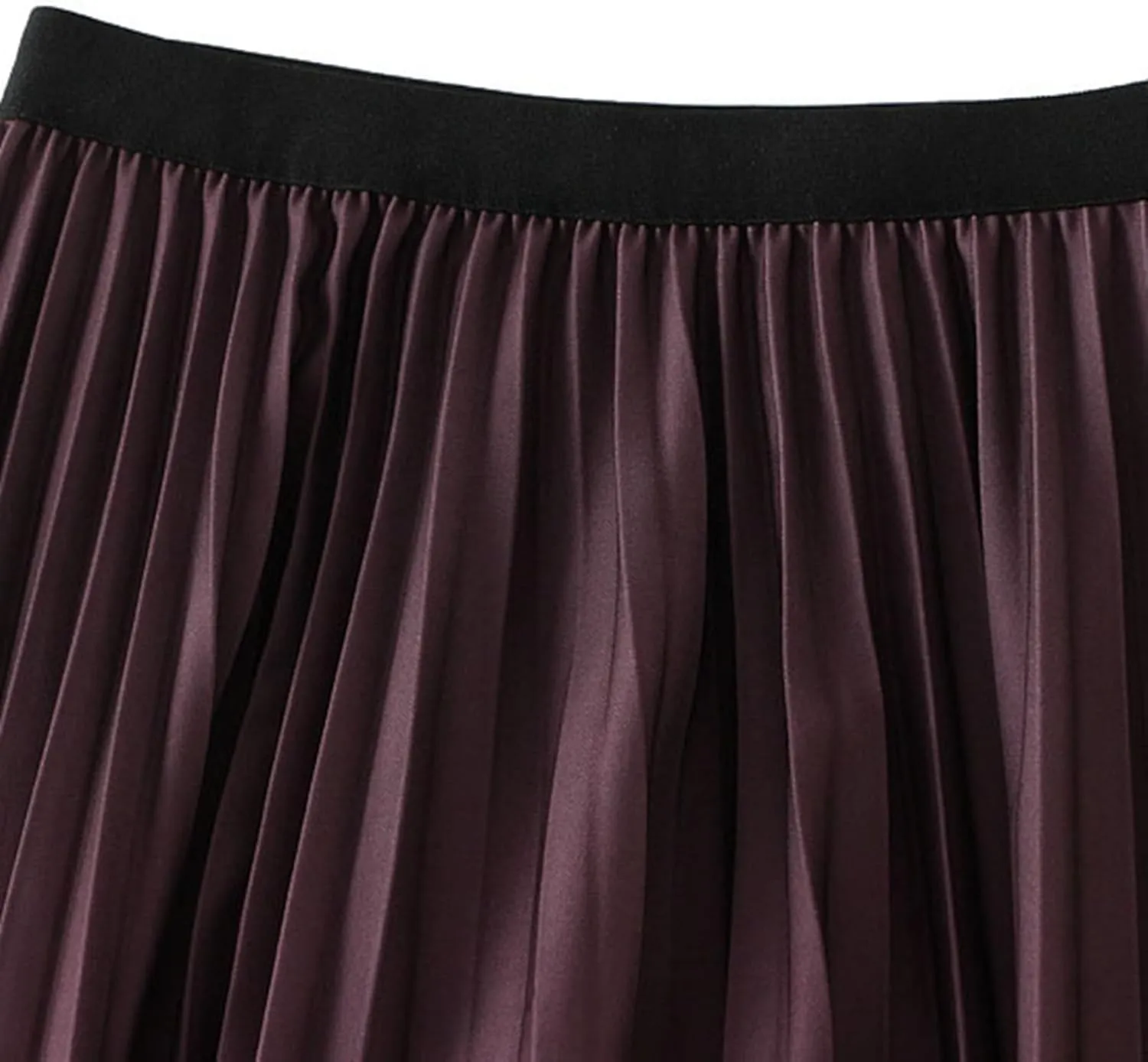 Women Trendy High Waisted Slim Gradient Pleated A-Line Midi Skirt, Stylish Polka Dot Print for Fashion-Forward Look