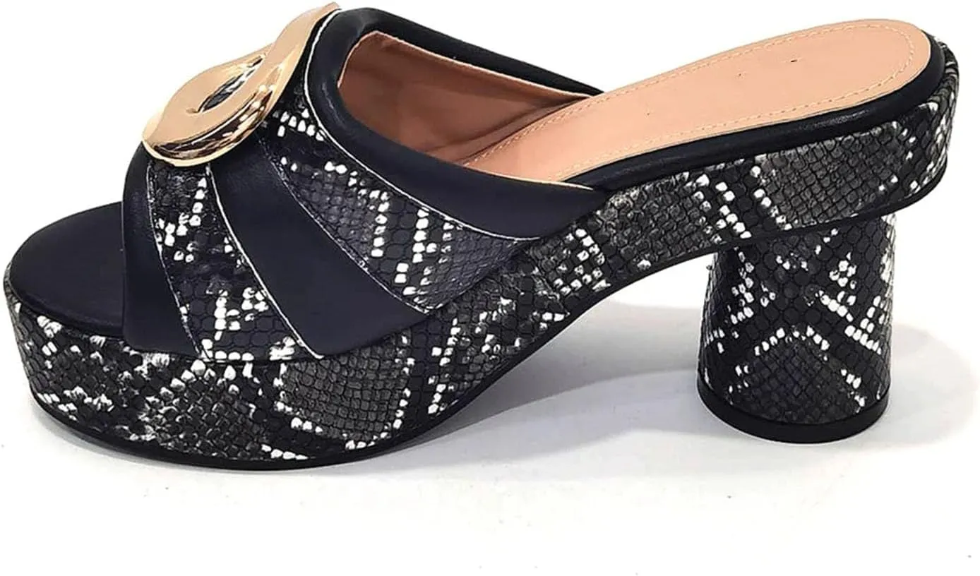 Women's Black Peep-Toe Bridal Set - Comfortable Stiletto Pumps & Velvet Clutch for Formal Receptions