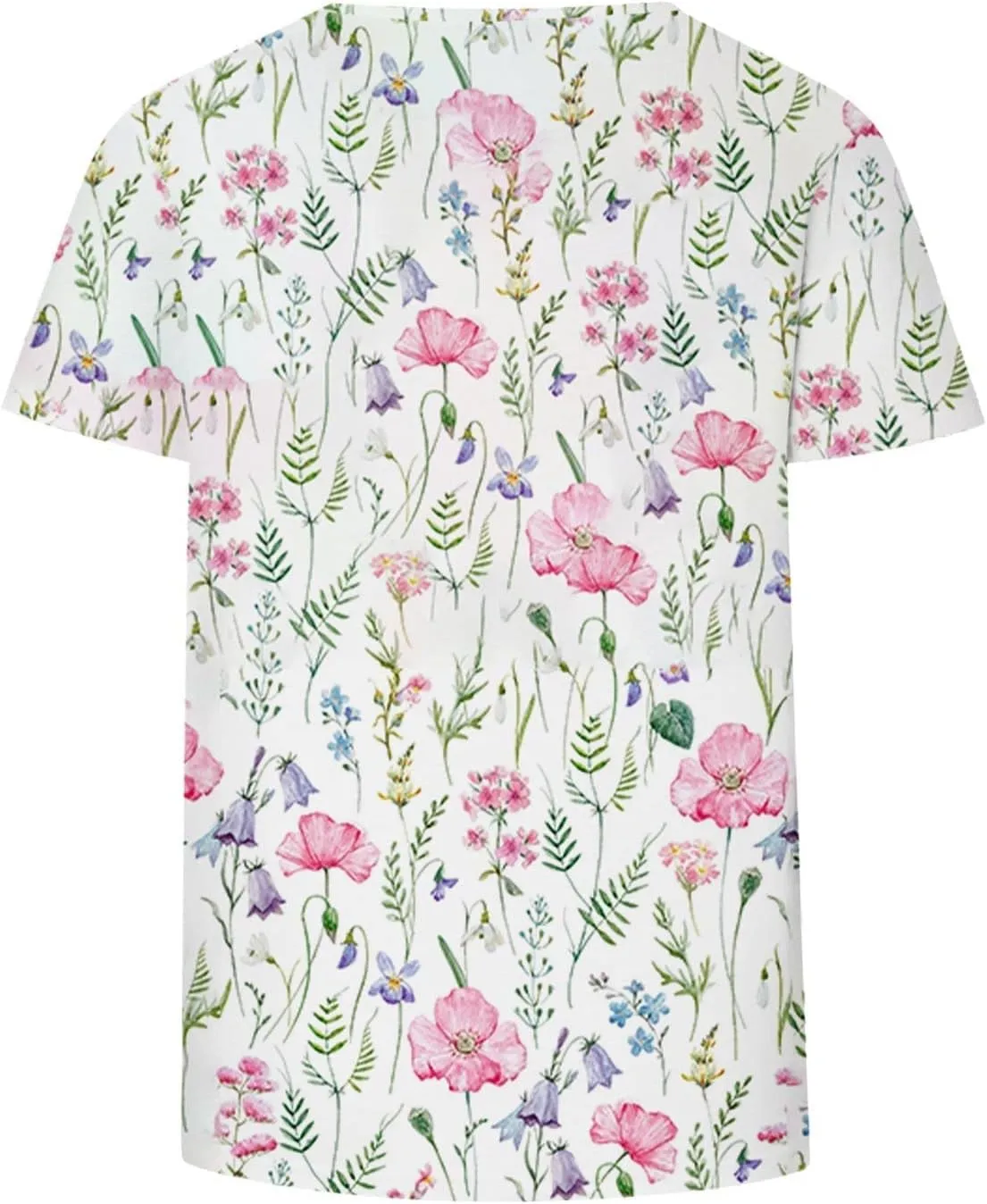 Women's fashionable round-neck printed loose pullovers Womens Shirts Summer Womens Shirts Casual