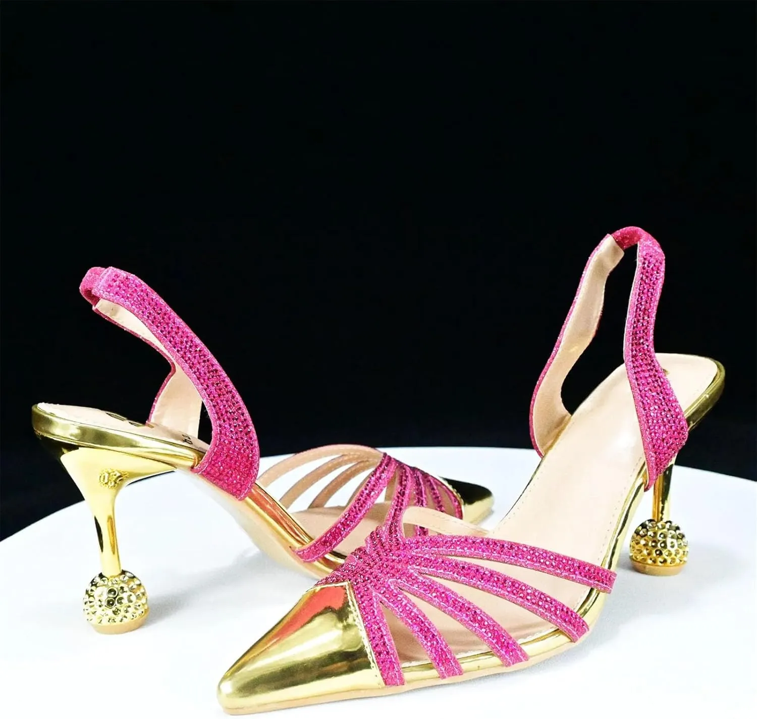 Women's Fuchsia Italian Splicing Pumps & Clutch - Garden Party Essentials