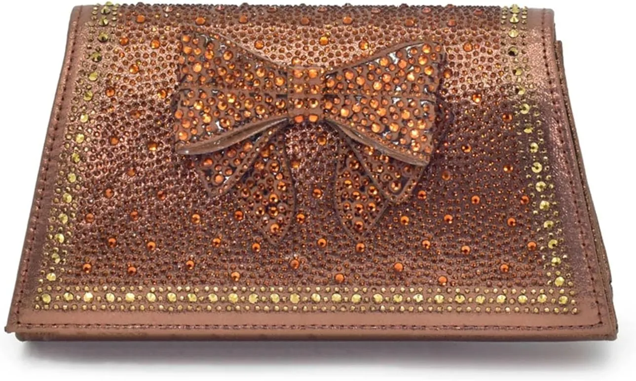 Women's Italian Luxury Heel Set - Rhinestone-Embellished Party Pumps & Matching Bag