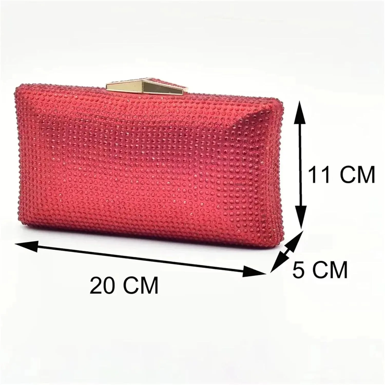 Women's Italian Rhinestone Bridal Set - Luxury Pumps & Matching Evening Bag