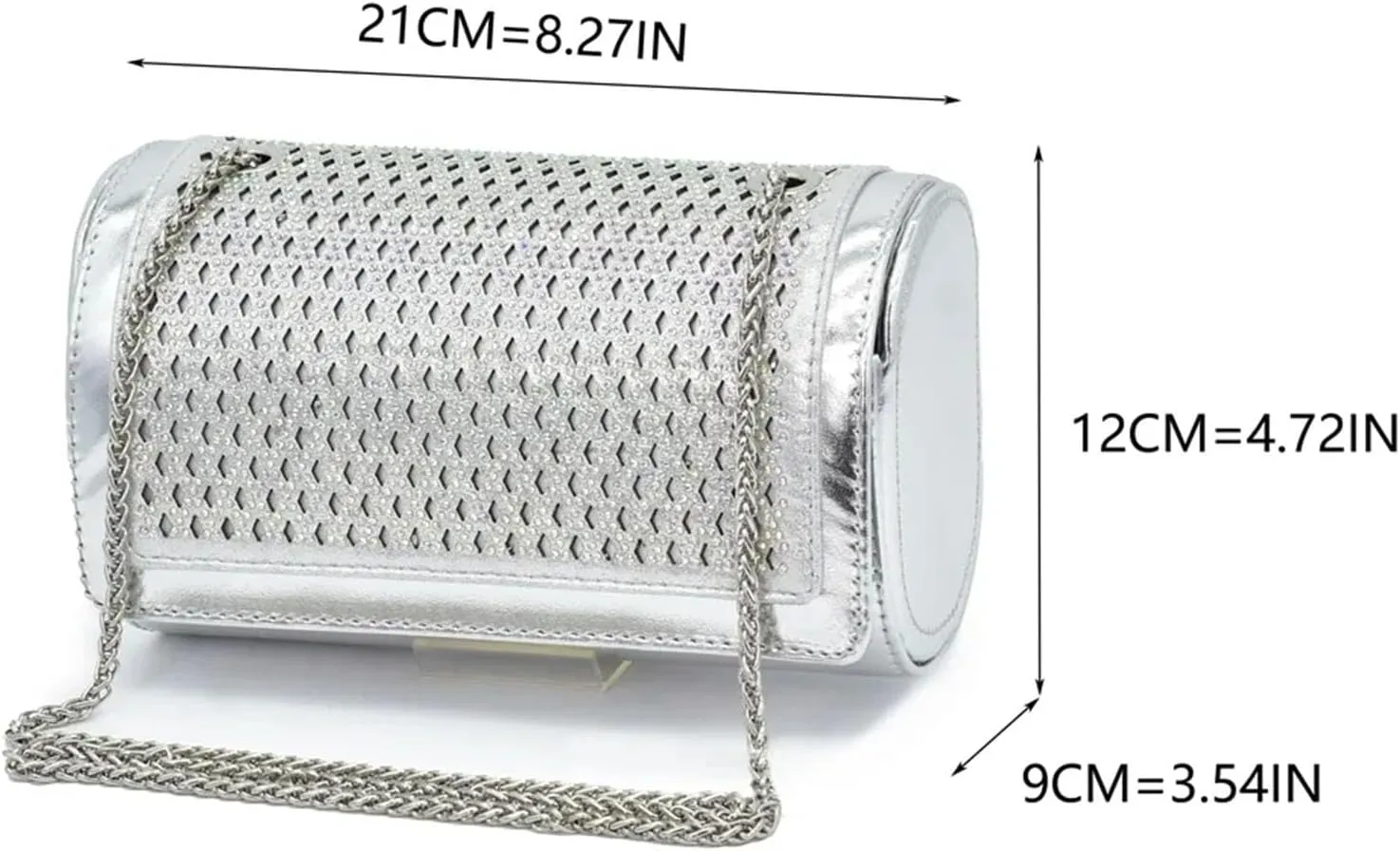 Women's Nigerian-Italian Bridal Set - Rhinestone-Embellished Pumps & Evening Clutch