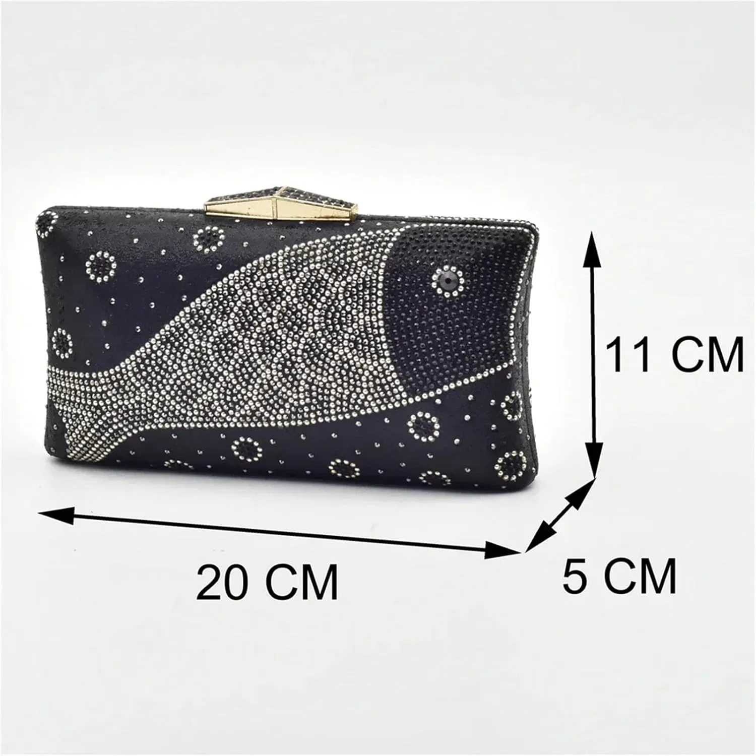 Women's Nigerian-Italian Bridal Set - Rhinestone Pumps & Clutch for Weddings and Evening Celebrations