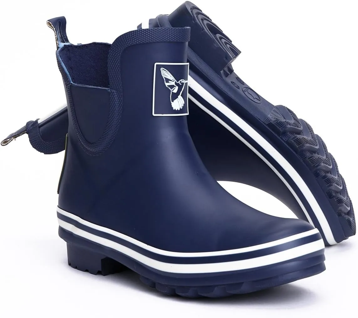 Women's Rain Boot Ankle Boots Meadow Wellies Garden Boot UK Brand
