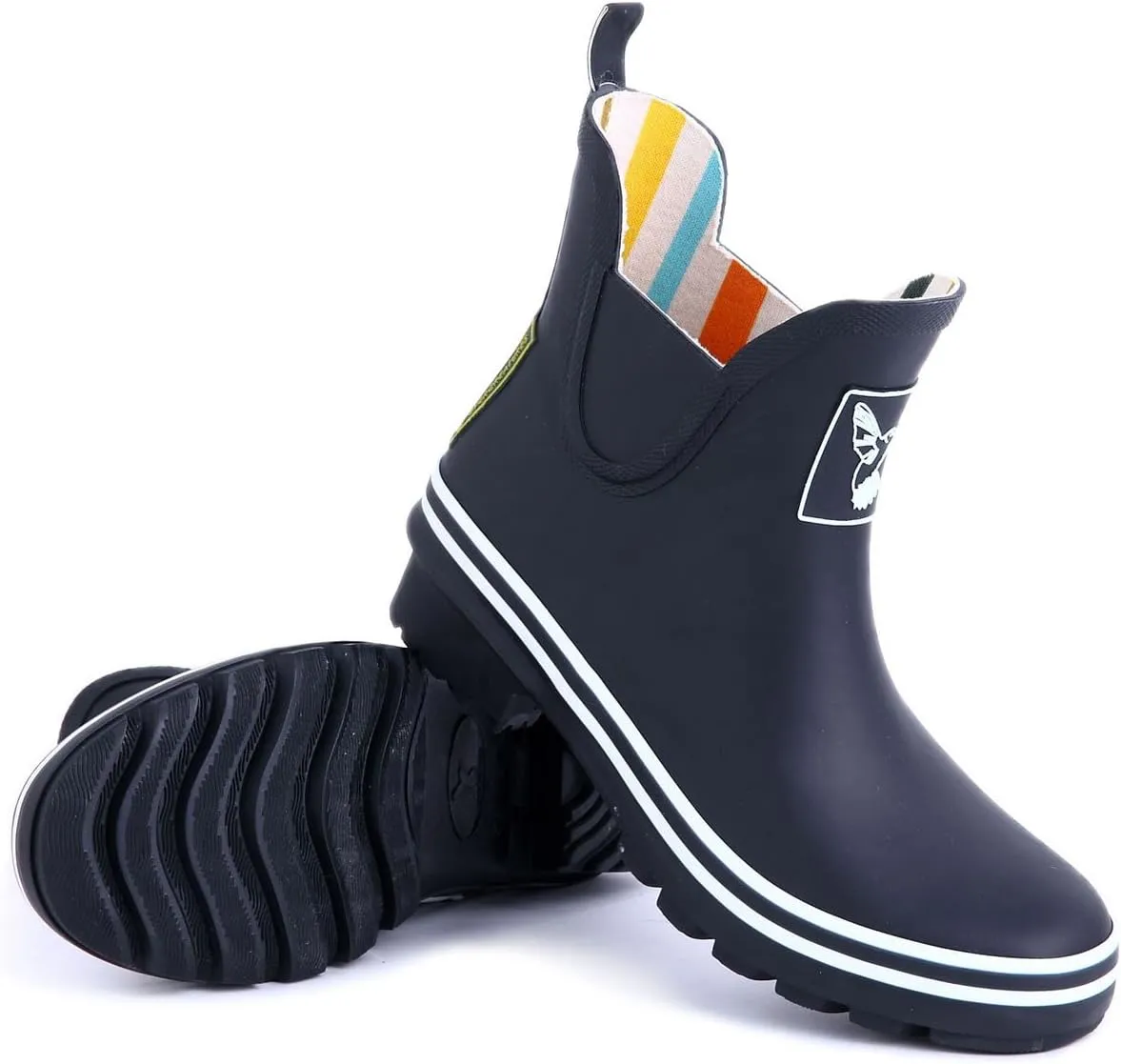 Women's Rain Boot Ankle Boots Meadow Wellies Garden Boot UK Brand