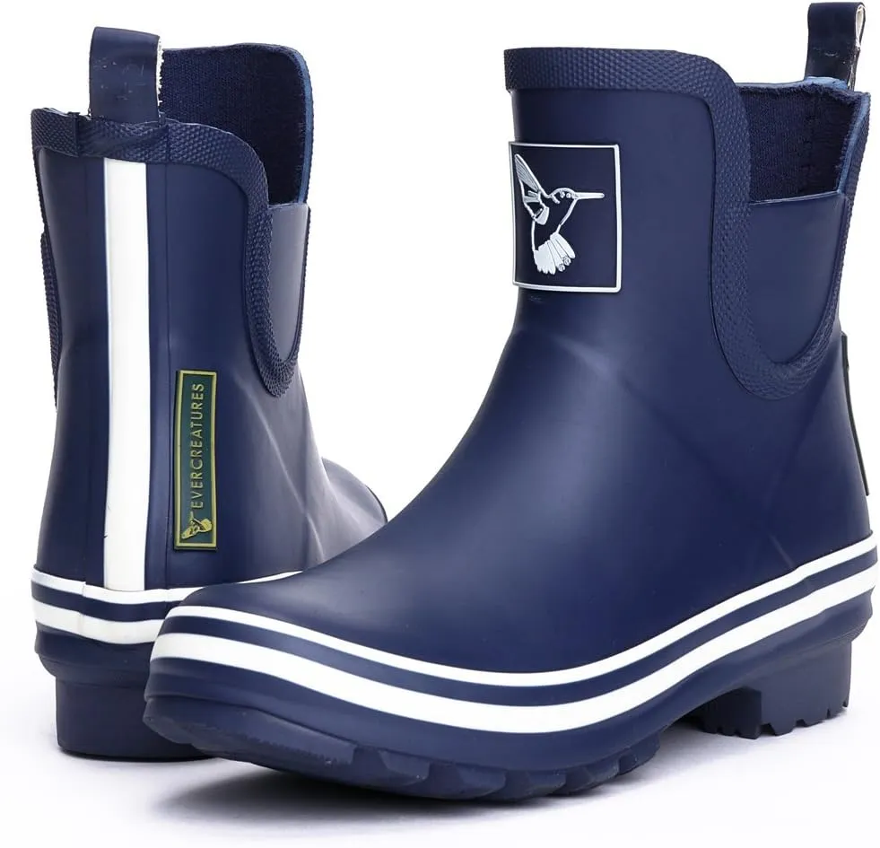 Women's Rain Boot Ankle Boots Meadow Wellies Garden Boot UK Brand
