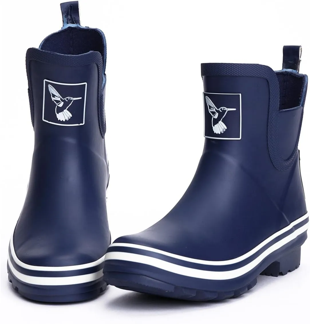 Women's Rain Boot Ankle Boots Meadow Wellies Garden Boot UK Brand