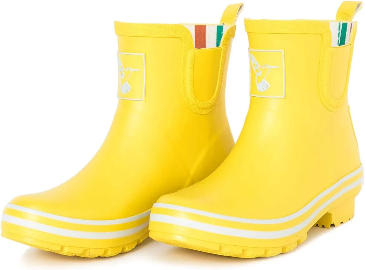 Women's Rain Boot Ankle Boots Meadow Wellies Garden Boot UK Brand