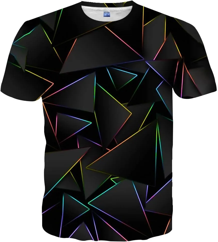 Yasswete Mens Womens Graphic T-Shirts Unisex 3D Printed Short Sleeve Shirts Tops